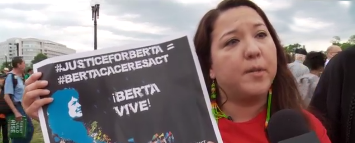 WATCH: Indigenous Leader Honors Berta Caceres at People’s Climate March